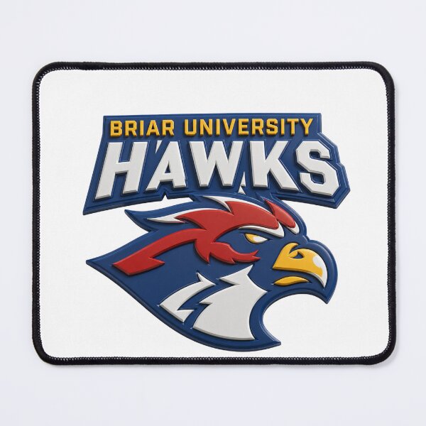 Item preview, 3D Briar University Hawks Mascot Sports Logo II designed and sold by Kala Design.