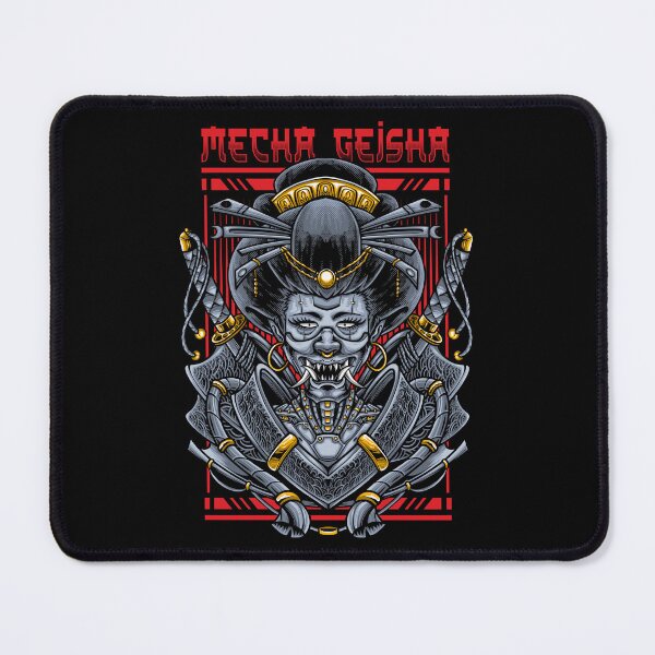 Item preview, Mecha Geisha Cyberpunk Japanese Robot Warrior Dark Anime Illustration Art designed and sold by DERA RAY.