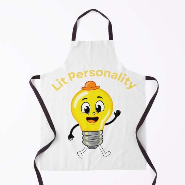 Item preview, Lit Personality Cute Light Bulb Cartoon designed and sold by Inka Moon Design.