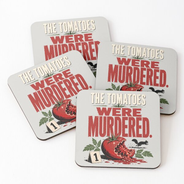 Item preview, The Tomatoes Were Murdered Funny Garden Crime Tee designed and sold by POD DYNASTY.