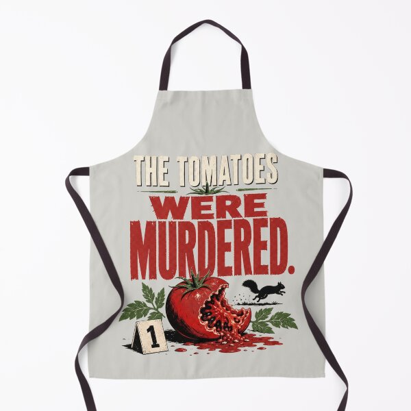Item preview, The Tomatoes Were Murdered Funny Garden Crime Tee designed and sold by POD DYNASTY.