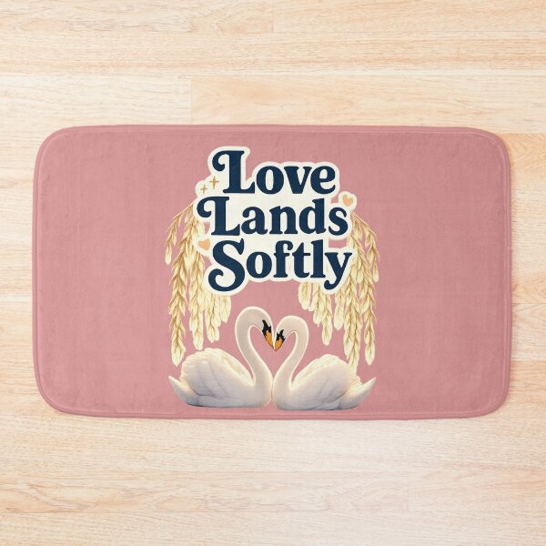 Item preview, Love Lands Softly, Romantic Swan Love Aesthetic Design designed and sold by JagrDesigns.