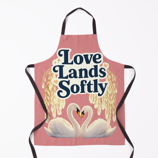 Item preview, Love Lands Softly, Romantic Swan Love Aesthetic Design designed and sold by JagrDesigns.