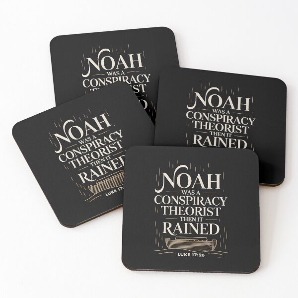 Item preview, Noah Was a Conspiracy Theorist Then It Rained Christian Religious Meme designed and sold by Redgiant87x.
