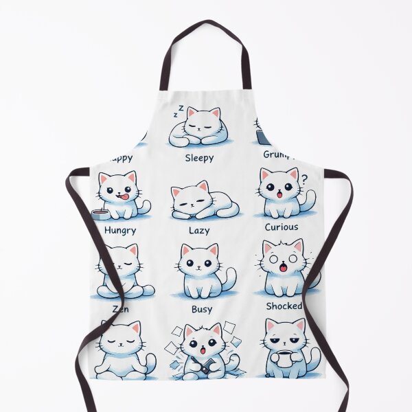 Item preview, Daily Mood Tracker Cat - 12 Cute Emotions designed and sold by darekkocurek.