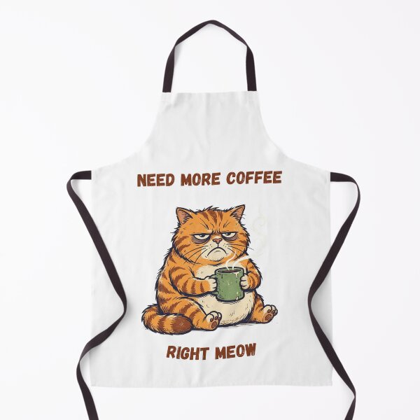 Item preview, Need More Coffee Right Meow Funny Grumpy Cat designed and sold by SupplyCode.