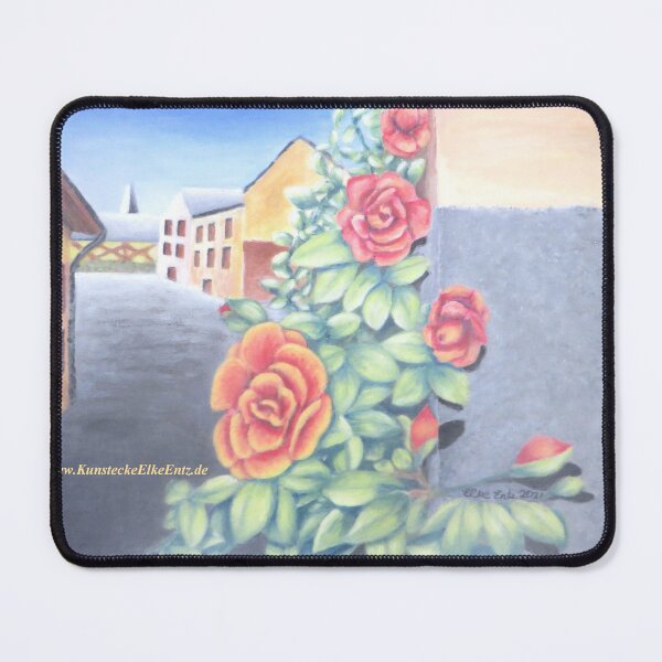 Item preview, Acrylic painting, small town idyll designed and sold by ElkeEntz.