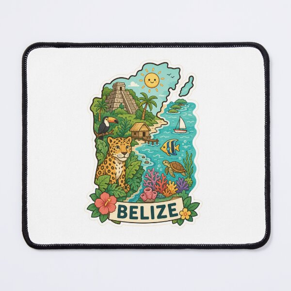 Item preview, Belize: Tropical Jungle and Caribbean Paradise designed and sold by Wander Vibes.