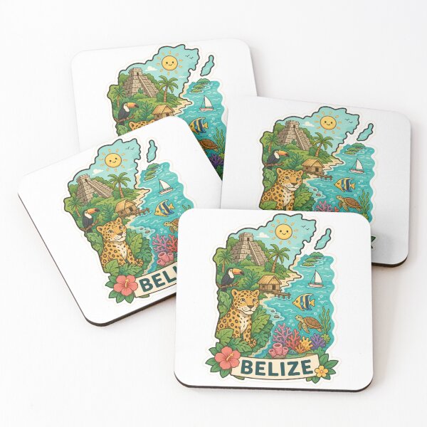 Item preview, Belize: Tropical Jungle and Caribbean Paradise designed and sold by Wander Vibes.