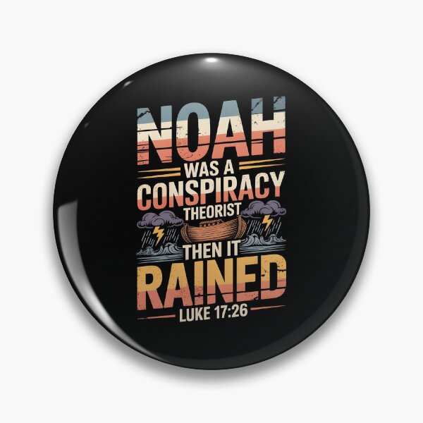 Item preview, Noah Was a Conspiracy Theorist Then It Rained Religious Christian Humor Graphic designed and sold by Redgiant87x.