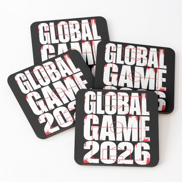 Item preview, Global Game 2026 Distressed Soccer Pitch Red Lines designed and sold by TeNovaStudio.