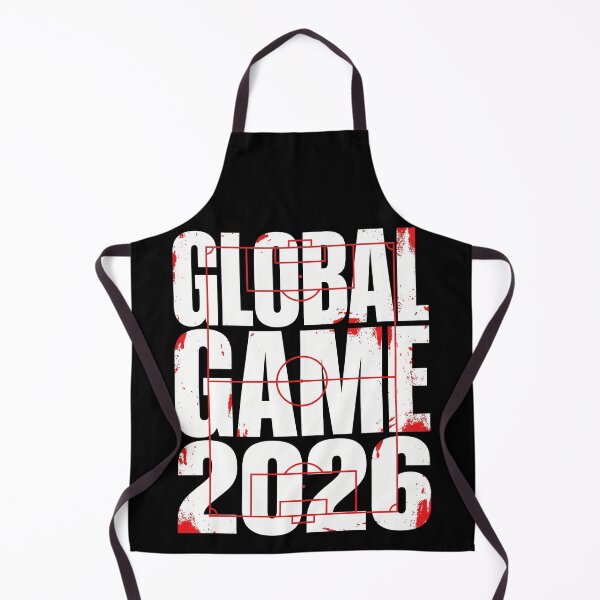 Item preview, Global Game 2026 Distressed Soccer Pitch Red Lines designed and sold by TeNovaStudio ⭐⭐⭐⭐⭐.