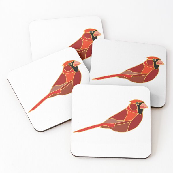 Item preview, Stained Glass Northern Cardinal designed and sold by athurst.