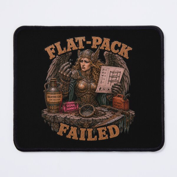 Item preview, Funny Valkyrie Flat Pack Furniture Assembly Retro Graphic designed and sold by Mythic Ink Studio.