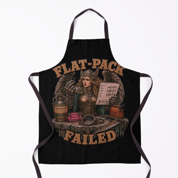 Item preview, Funny Valkyrie Flat Pack Furniture Assembly Retro Graphic designed and sold by Mythic Ink Studio.