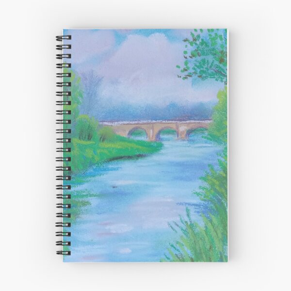 Item preview, Soft Riverside Meadow Impressionist Painting designed and sold by nuriart.