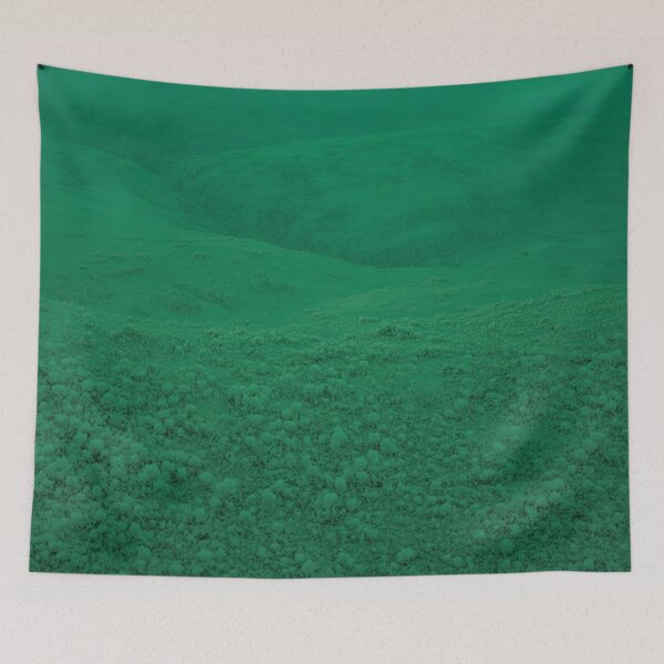 Item preview, Minimalist Emerald Green Hills | Lush Moss Landscape Digital Art designed and sold by Midnight Veil Designs.