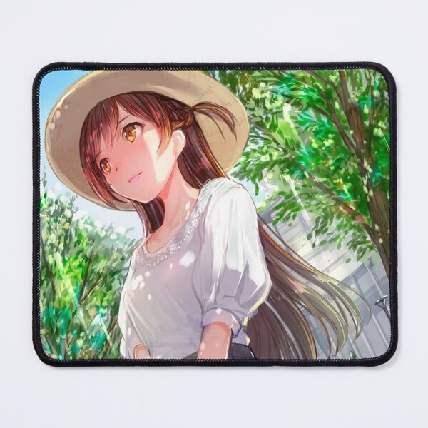 Item preview, Anime Girl in Summer Straw Hat designed and sold by Katara Studio.