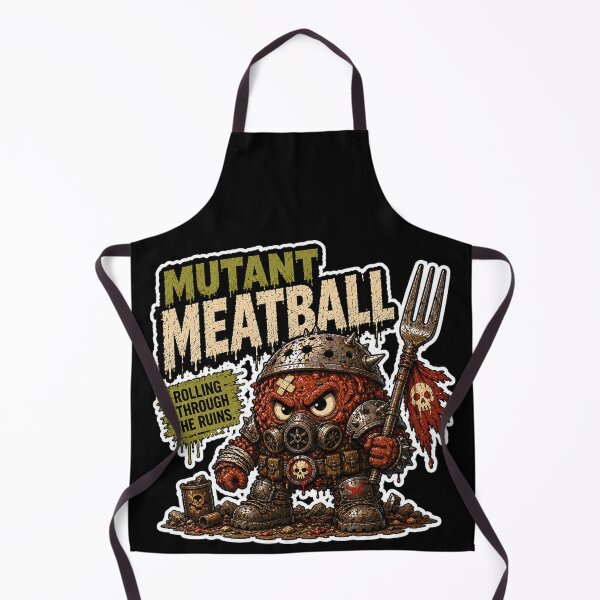 Item preview, Mutant Meatball Sticker | Post Apocalyptic Food Warrior | Funny Wasteland Snack Character designed and sold by Snackwave Ninety.