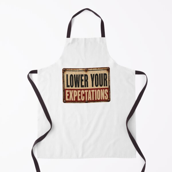 Item preview, Lower Your Expectations – Distressed Industrial Sign designed and sold by Moko7.