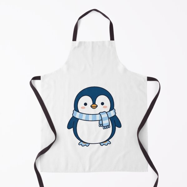 Item preview, Cute Chonky Penguin Wearing Cozy Winter Scarf designed and sold by Shape Snip Studio.