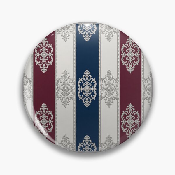 Item preview, Burgundy & Midnight Blue Striped Ice Silver Baroque designed and sold by DesignsByPrnces.