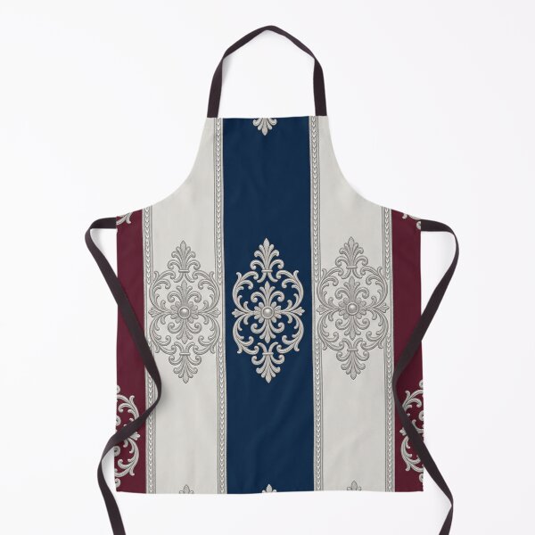 Item preview, Burgundy & Midnight Blue Striped Ice Silver Baroque designed and sold by DesignsByPrnces.