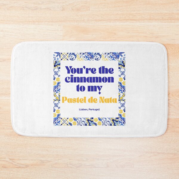 Item preview, Lisbon Portugal Tile Design, You're the Cinnamon to my Pastel de Nata, Dessert designed and sold by MerchSearchCO.