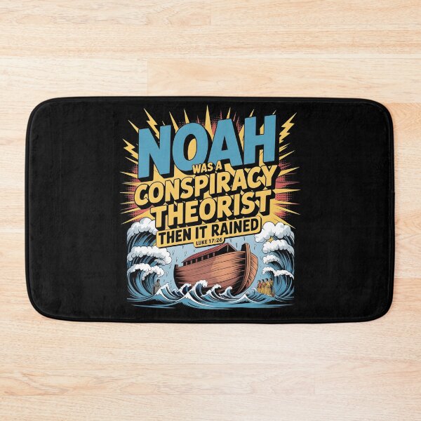 Item preview, Noah Was a Conspiracy Theorist Then It Rained Funny Religious Bible Design designed and sold by Redgiant87x.