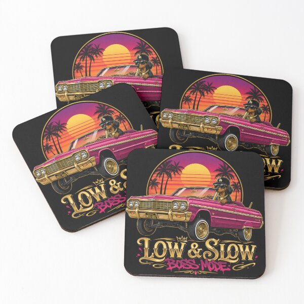Item preview, Low & Slow Boss Mode Lowrider Dog Shirt | Hip Hop Streetwear Dachshund Graphic designed and sold by PLUSHIWORLDtm.