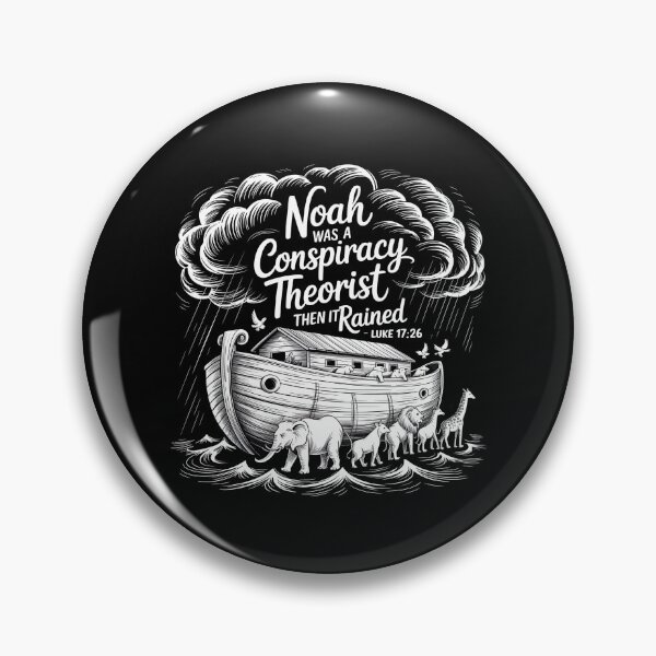 Item preview, Noah Was a Conspiracy Theorist Then It Rained Bible Humor for Christians designed and sold by Redgiant87x.