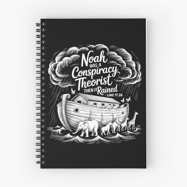 Item preview, Noah Was a Conspiracy Theorist Then It Rained Bible Humor for Christians designed and sold by Redgiant87x.