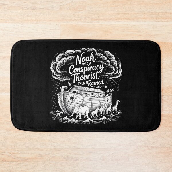 Item preview, Noah Was a Conspiracy Theorist Then It Rained Bible Humor for Christians designed and sold by Redgiant87x.