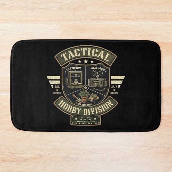 Item preview, Tactical Hobby Division Retired 3D Printing Ham Radio Gardening Military Badge designed and sold by EricCotanori.