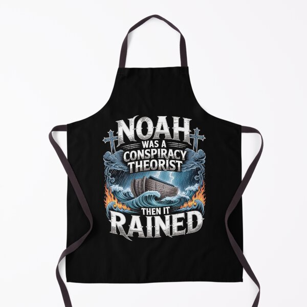 Item preview, Noah Was a Conspiracy Theorist Then It Rained Christian Faith Humor Artwork designed and sold by Redgiant87x.