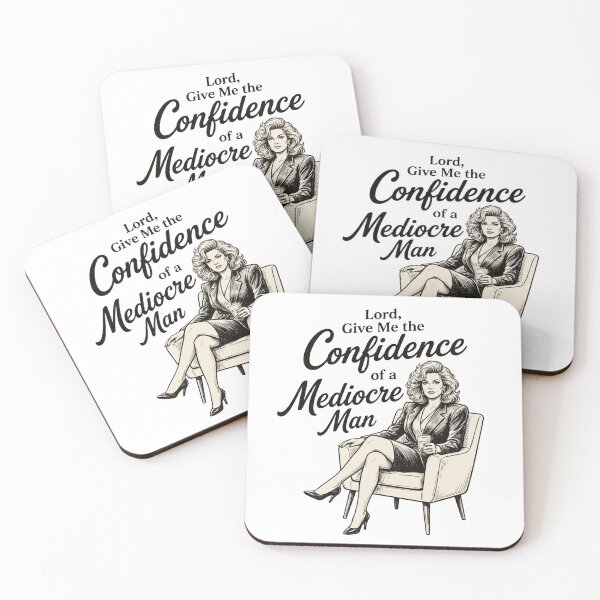 Item preview, Confidence of a Mediocre Man designed and sold by thornandbirch.