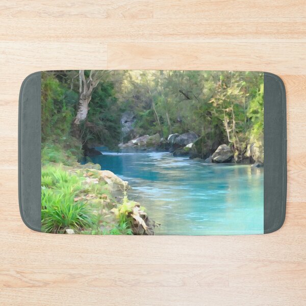 Item preview, Turquoise River Through Forest Paradise designed and sold by onubi.