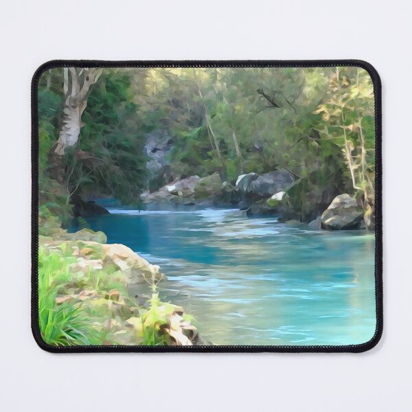 Item preview, Turquoise River Through Forest Paradise designed and sold by onubi.