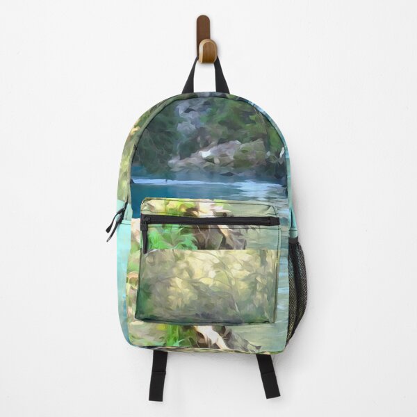 Item preview, Turquoise River Through Forest Paradise designed and sold by onubi.