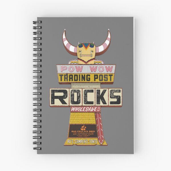 Item preview, Vintage Pow Wow Trading Post Route 66 Sign | Retro Arizona Roadside Americana Design | Neon Desert Travel Art designed and sold by SimplyJasper.