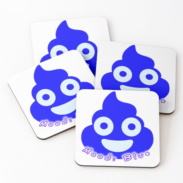 Item preview, Creative Blue Poop Emoji Vector Illustration. Mood: Blue designed and sold by Magazinegallery.