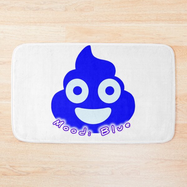 Item preview, Creative Blue Poop Emoji Vector Illustration. Mood: Blue designed and sold by Magazinegallery.