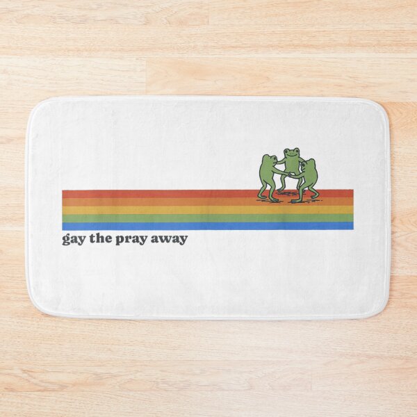 Item preview, Retro Aesthetic Frogs Dancing On Rainbow Gay The Pray Away Cottagecore designed and sold by EricCotanori.