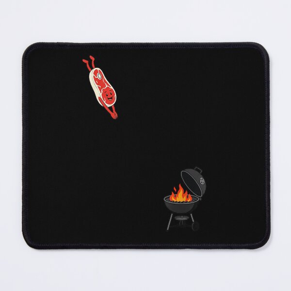 Item preview, Funny Cartoon T Bone Steak Diving Into Fire Grill Summer BBQ Party designed and sold by EricCotanori.