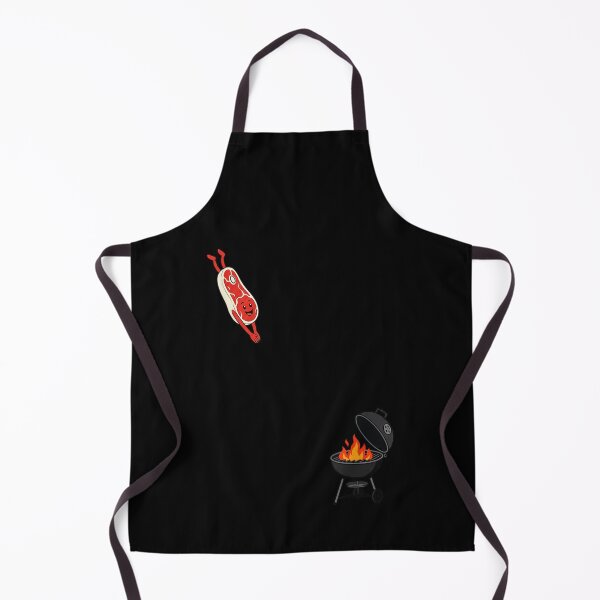 Item preview, Funny Cartoon T Bone Steak Diving Into Fire Grill Summer BBQ Party designed and sold by EricCotanori.