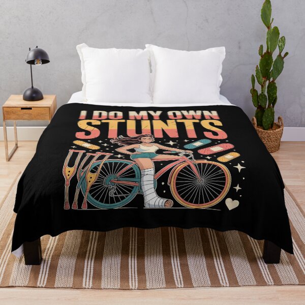 Item preview, I Do My Own Stunts T-Shirt Women Funny Broken Leg Recovery Humor Design designed and sold by Redgiant87x.