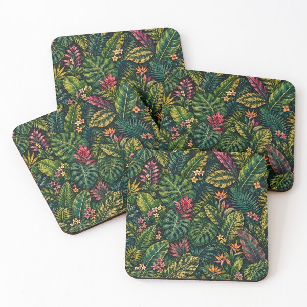 Item preview, Dark Tropical Jungle Pattern 2 designed and sold by SouthWestGraphics.