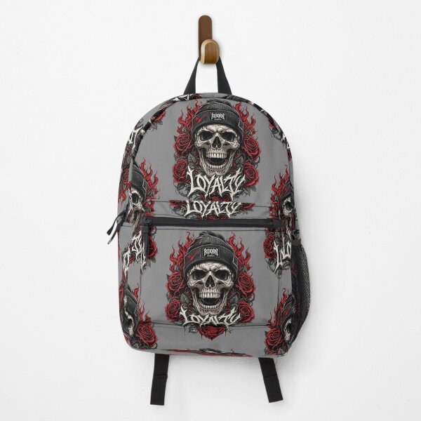 Item preview, Respect Till Death Skull & Roses Tattoo Design | Beanie Streetwear Art designed and sold by ShadeScapeArt.