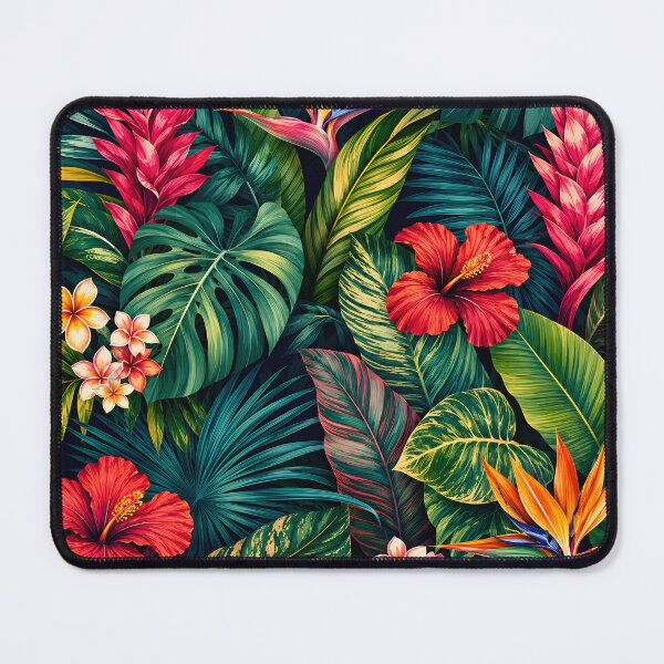 Item preview, Tropical Jungle Floral Pattern 1 designed and sold by SouthWestGraphics.