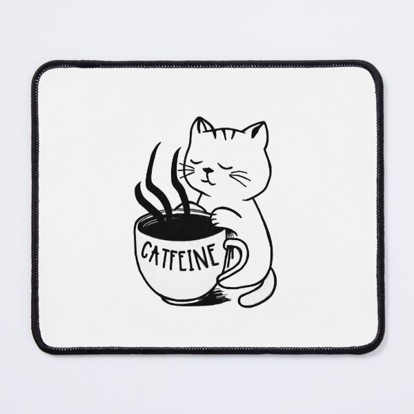 Item preview, Cute Cat Hugging Coffee Cup Catffeine Minimalist Line Art designed and sold by Graphroad.